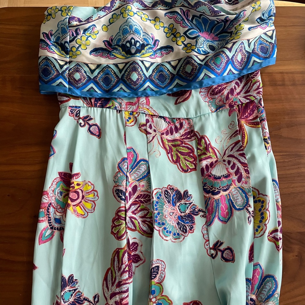 Floral Strapless Jumpsuit